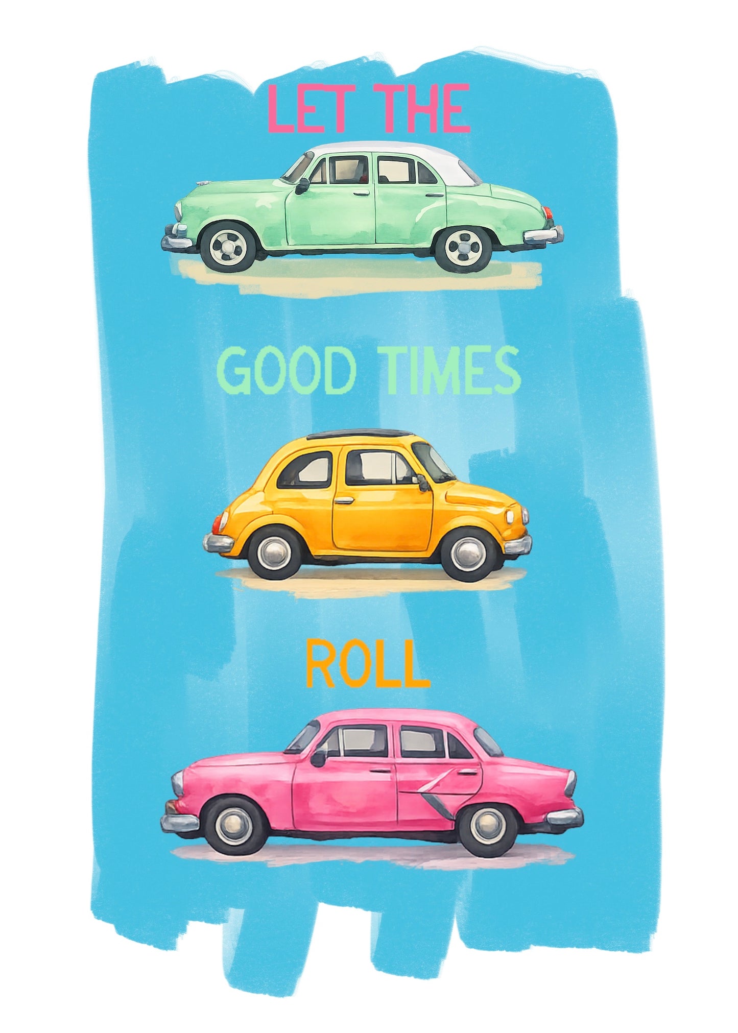 Let the Good Times Roll Mini Art Print