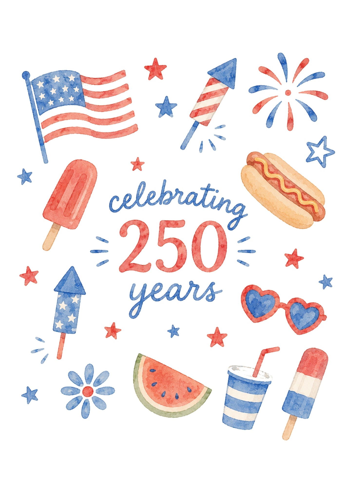 Celebrating 250 Years Mini Art Print
