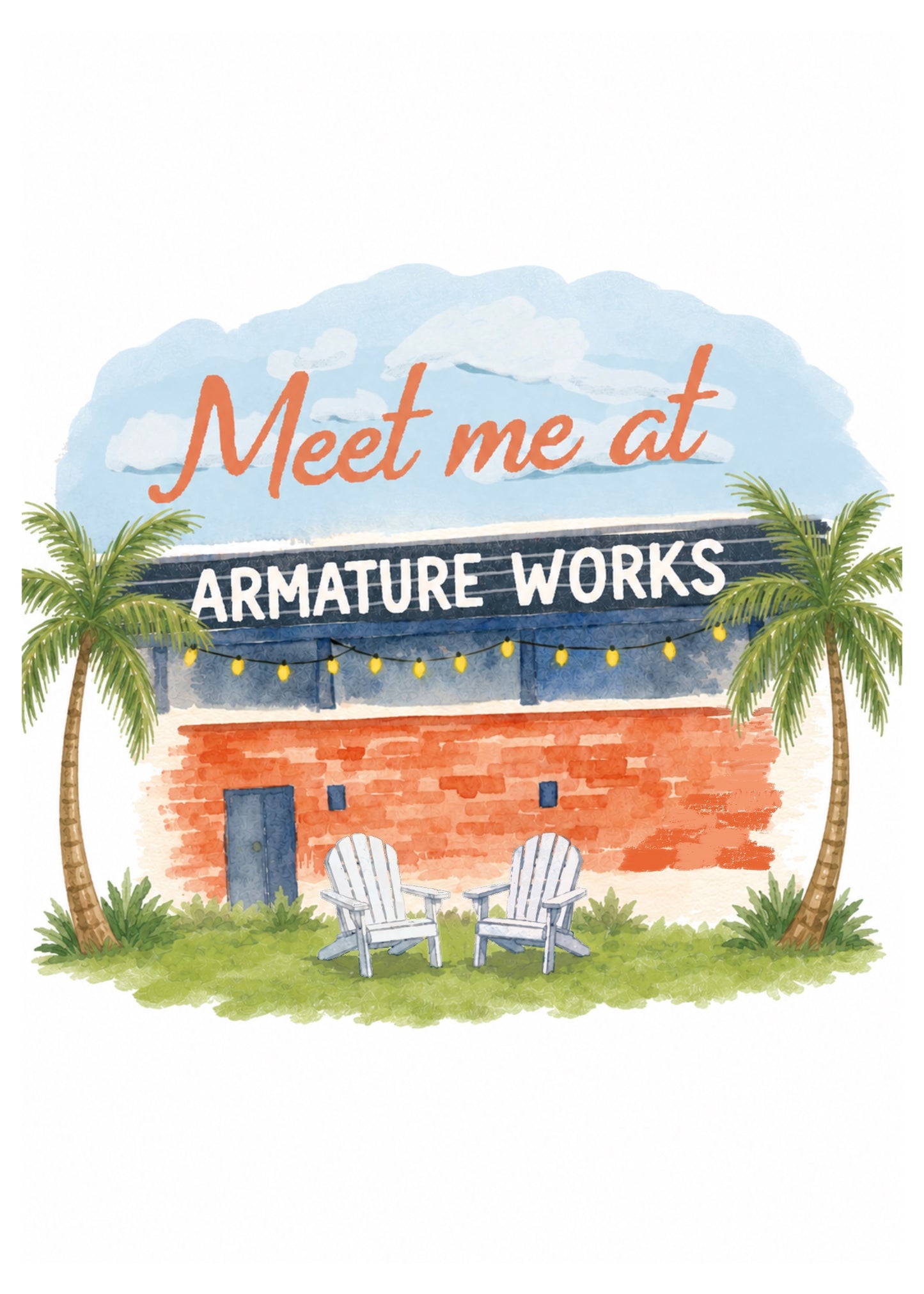 Meet me at Armature Works Mini Art Print