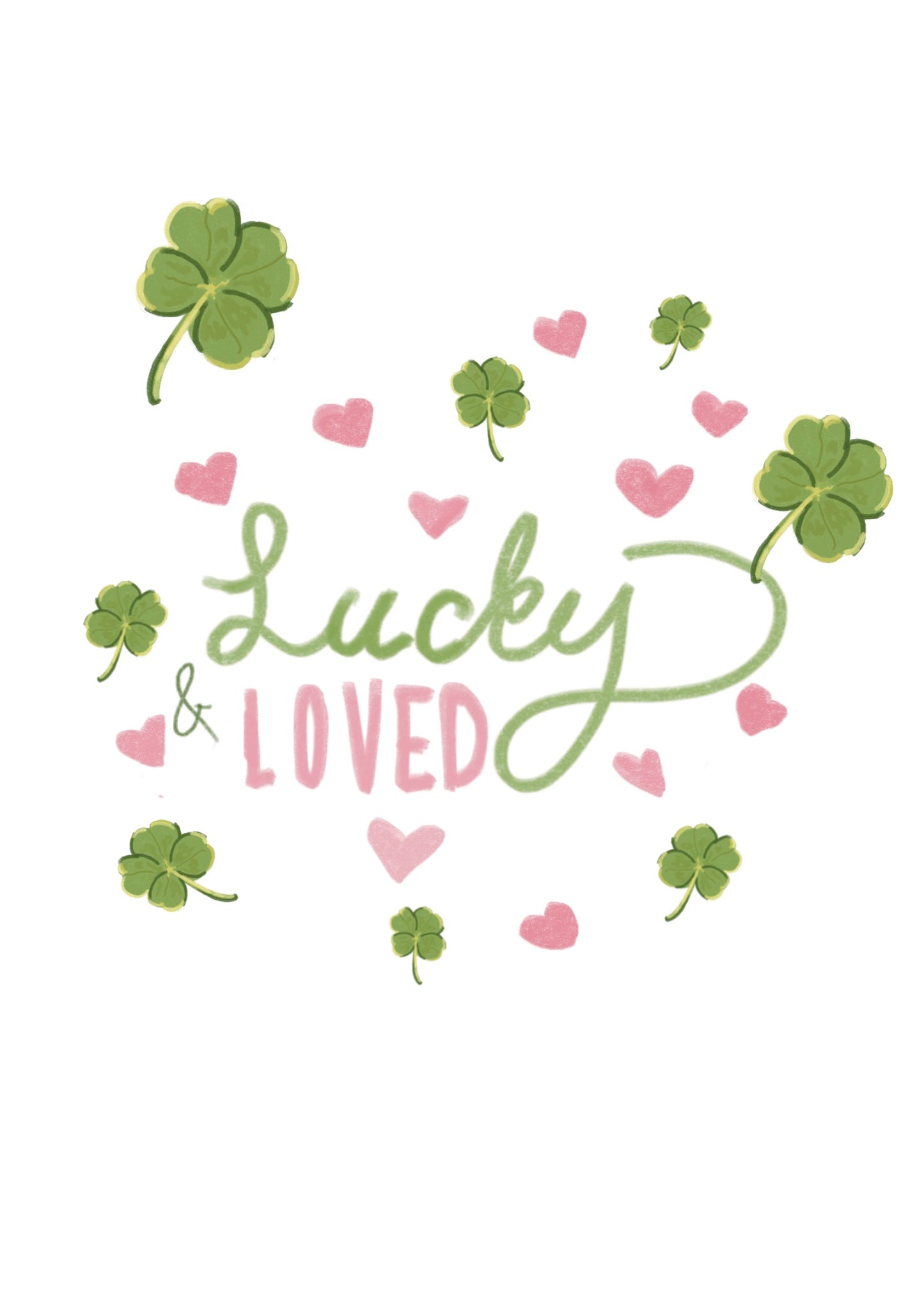 Lucky and Loved Mini Art Print