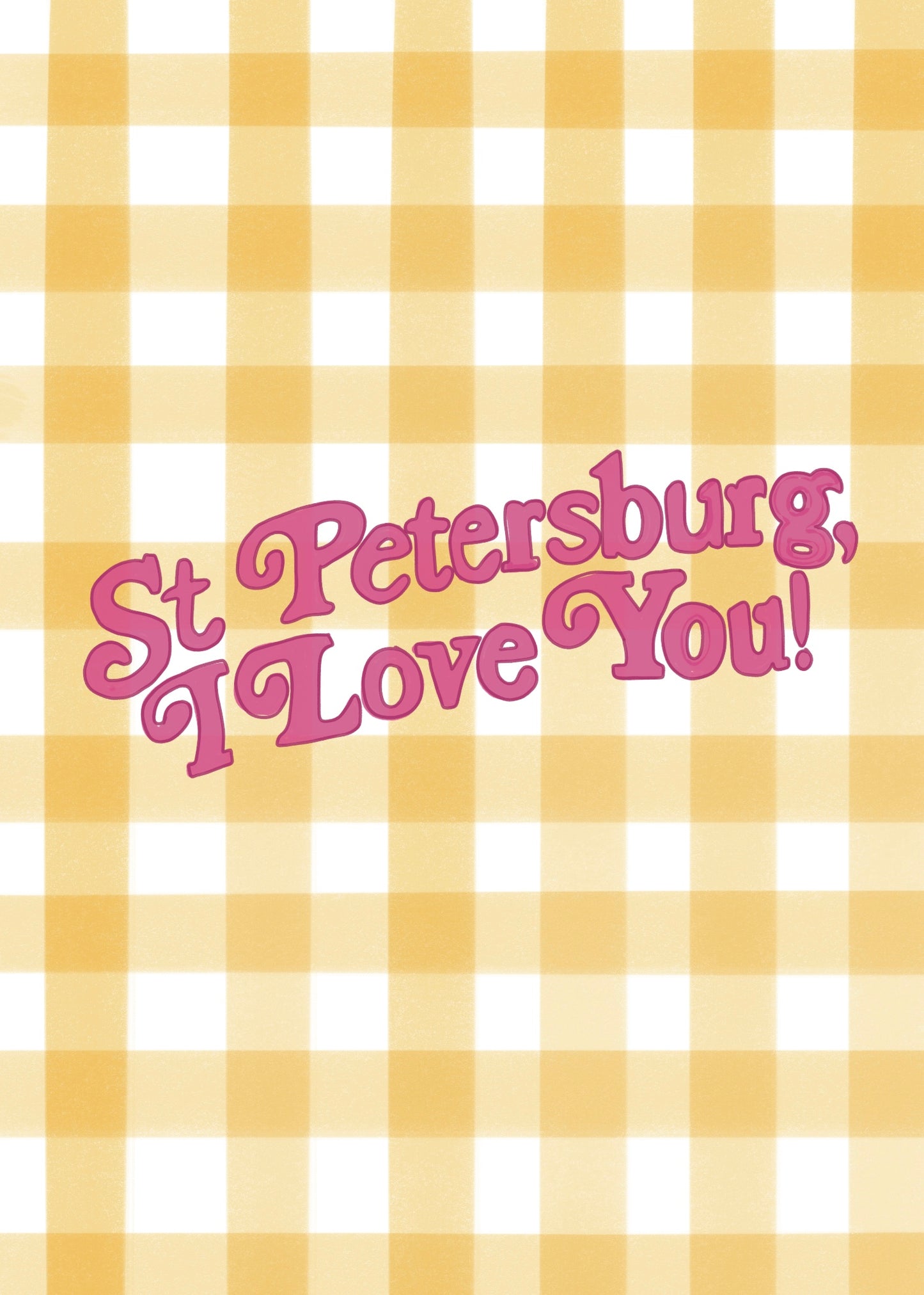 St Petersburg I Love You Mini Art Print