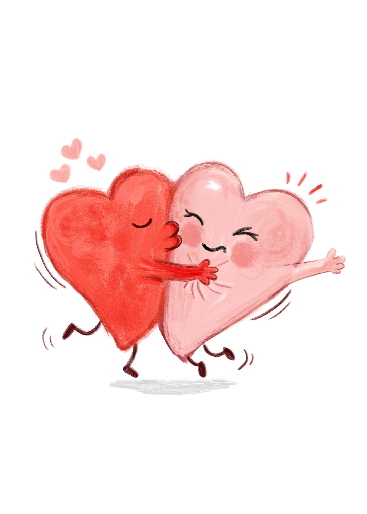 Heart Hugs Mini Art Print