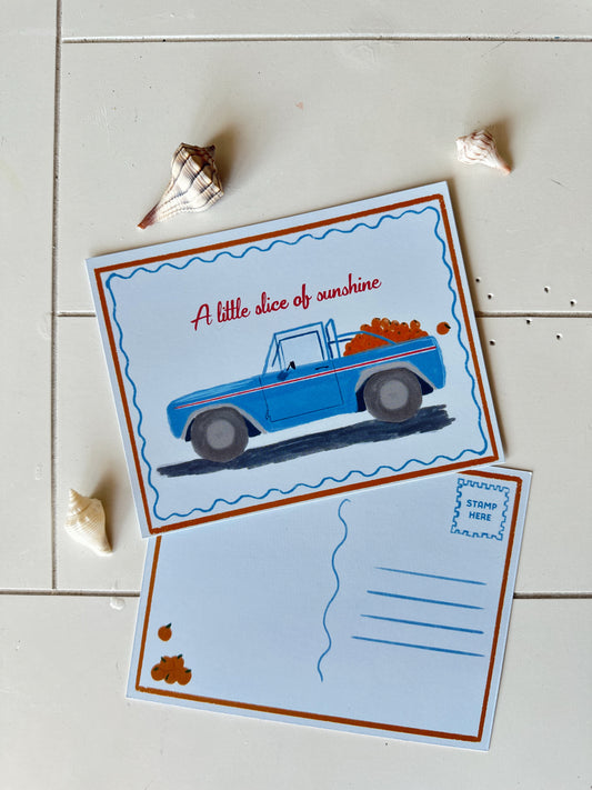 Sending Sunshine Postcard