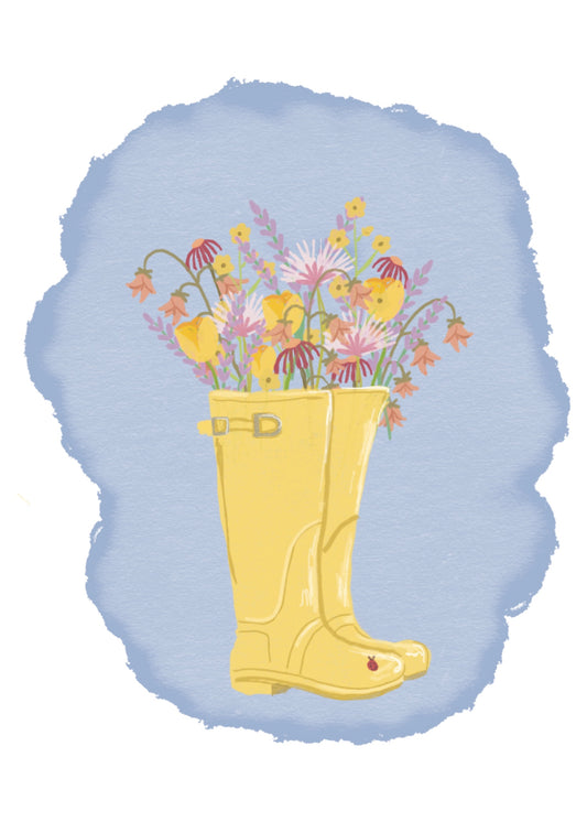 No Rain No Flowers Mini Art Print
