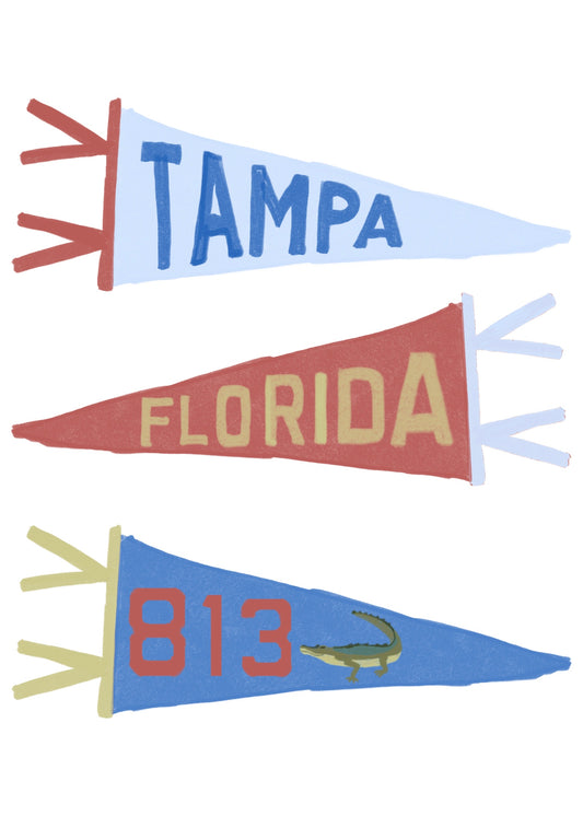 Tampa Flags Mini Art Print