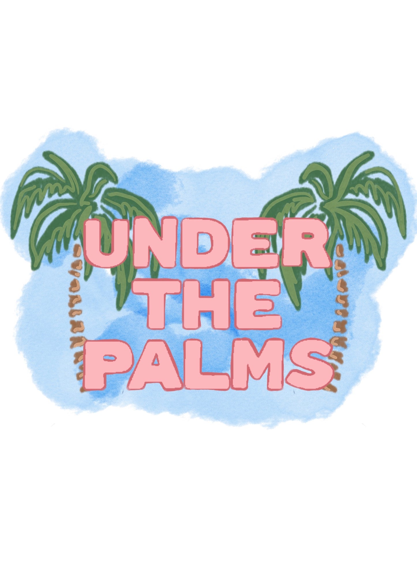 Under the Palms Mini Art Print