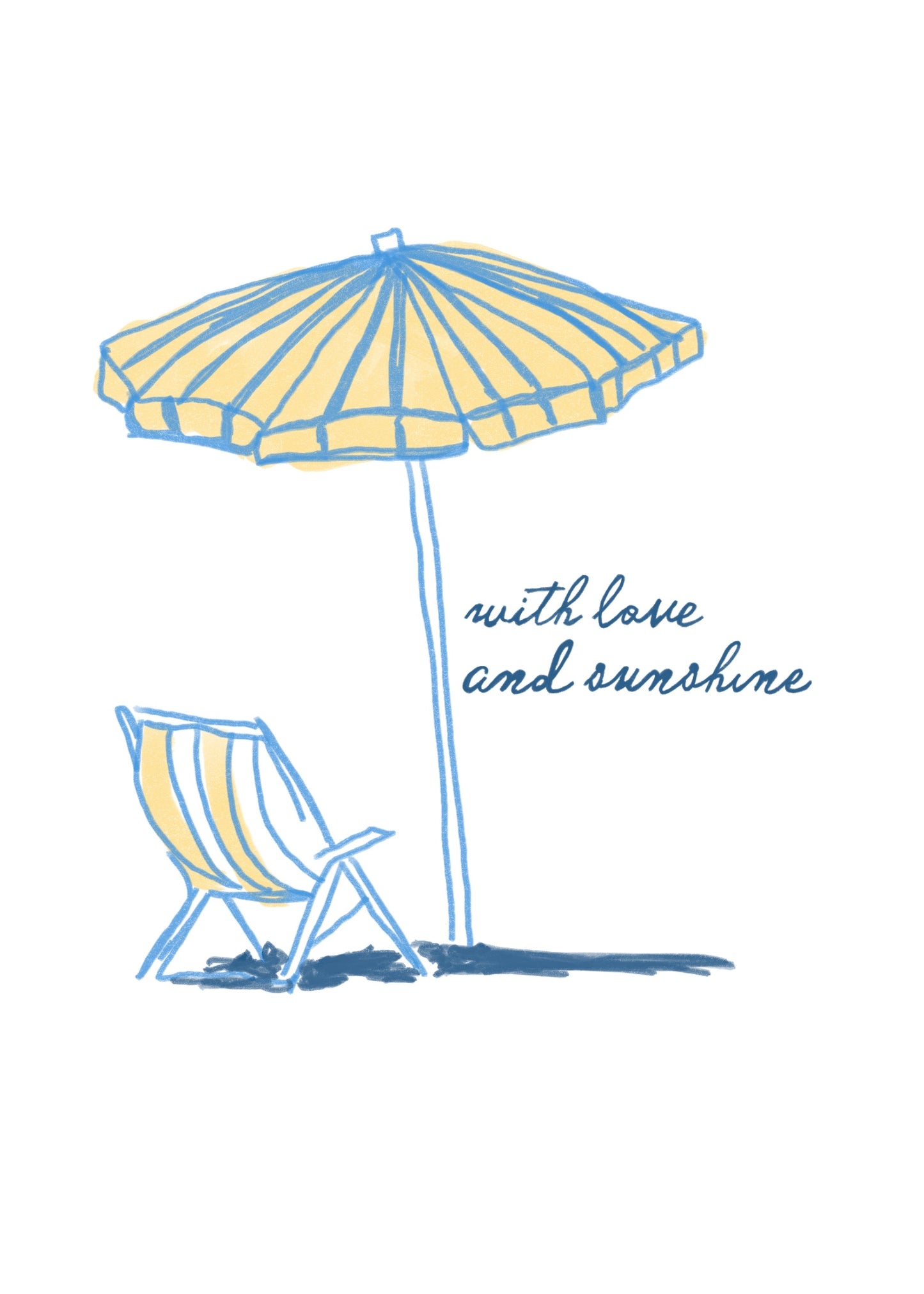 With Love and Sunshine Mini Art Print