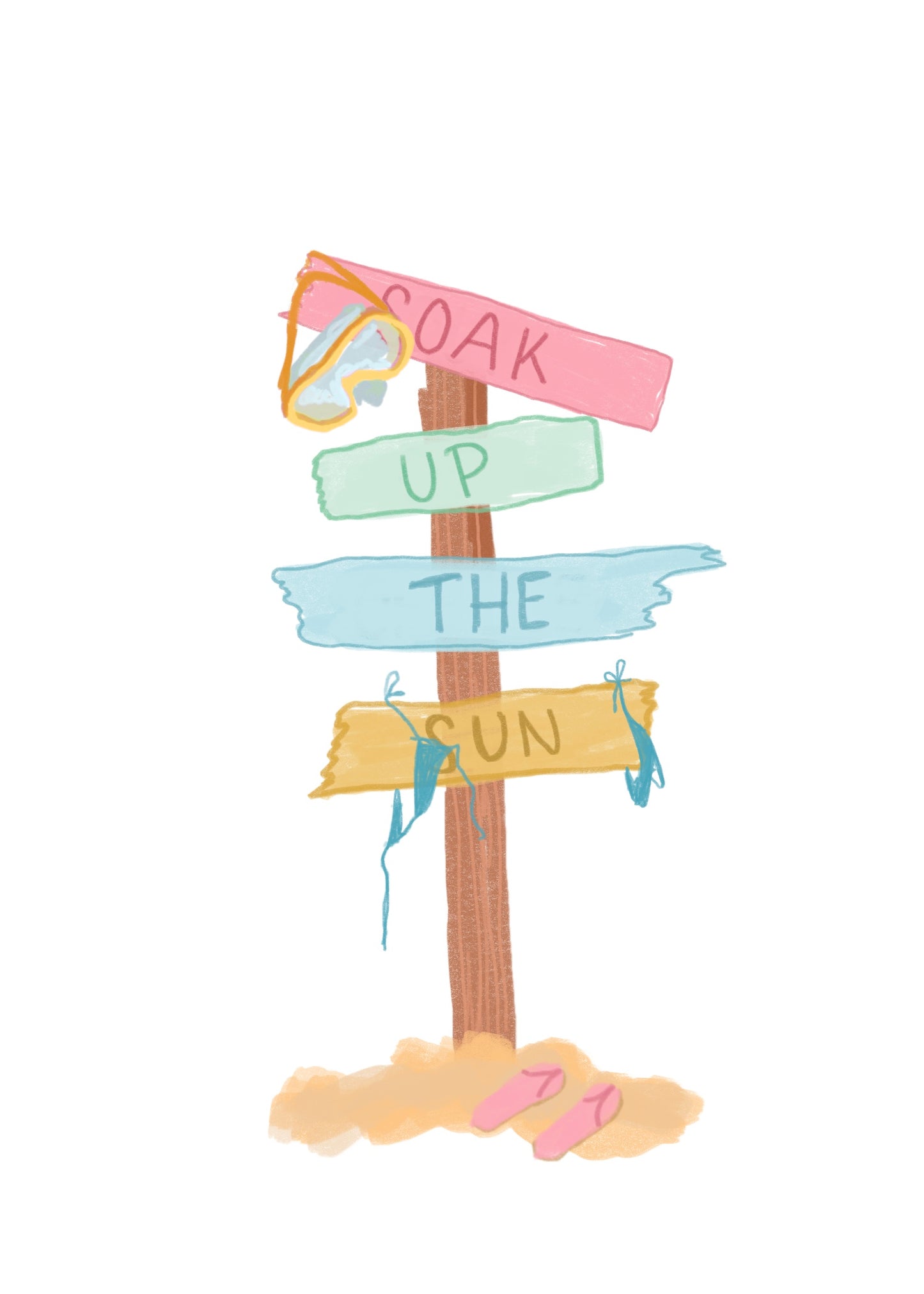 Soak up the Sun Mini Art Print