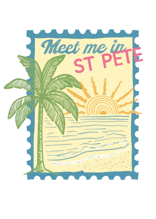 Meet me in St Pete Mini Art Print
