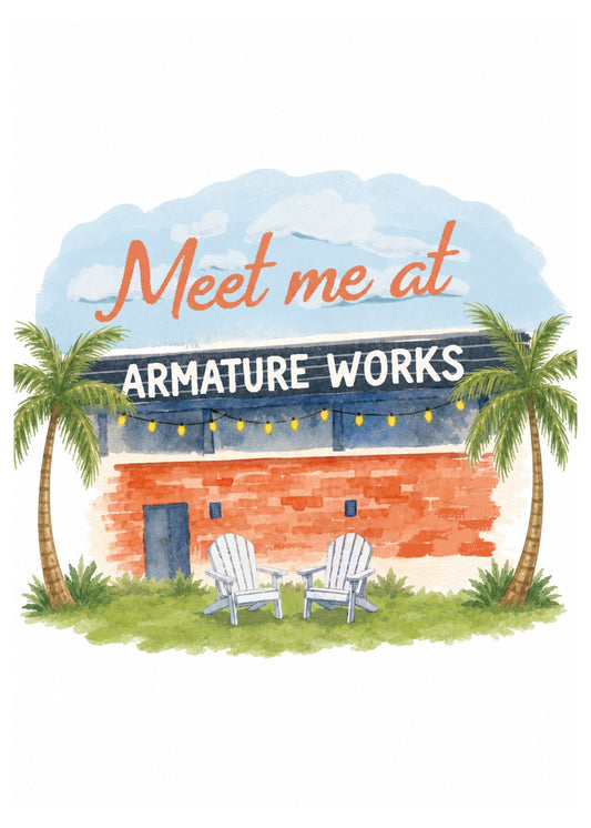 Meet me at Armature Works Mini Art Print