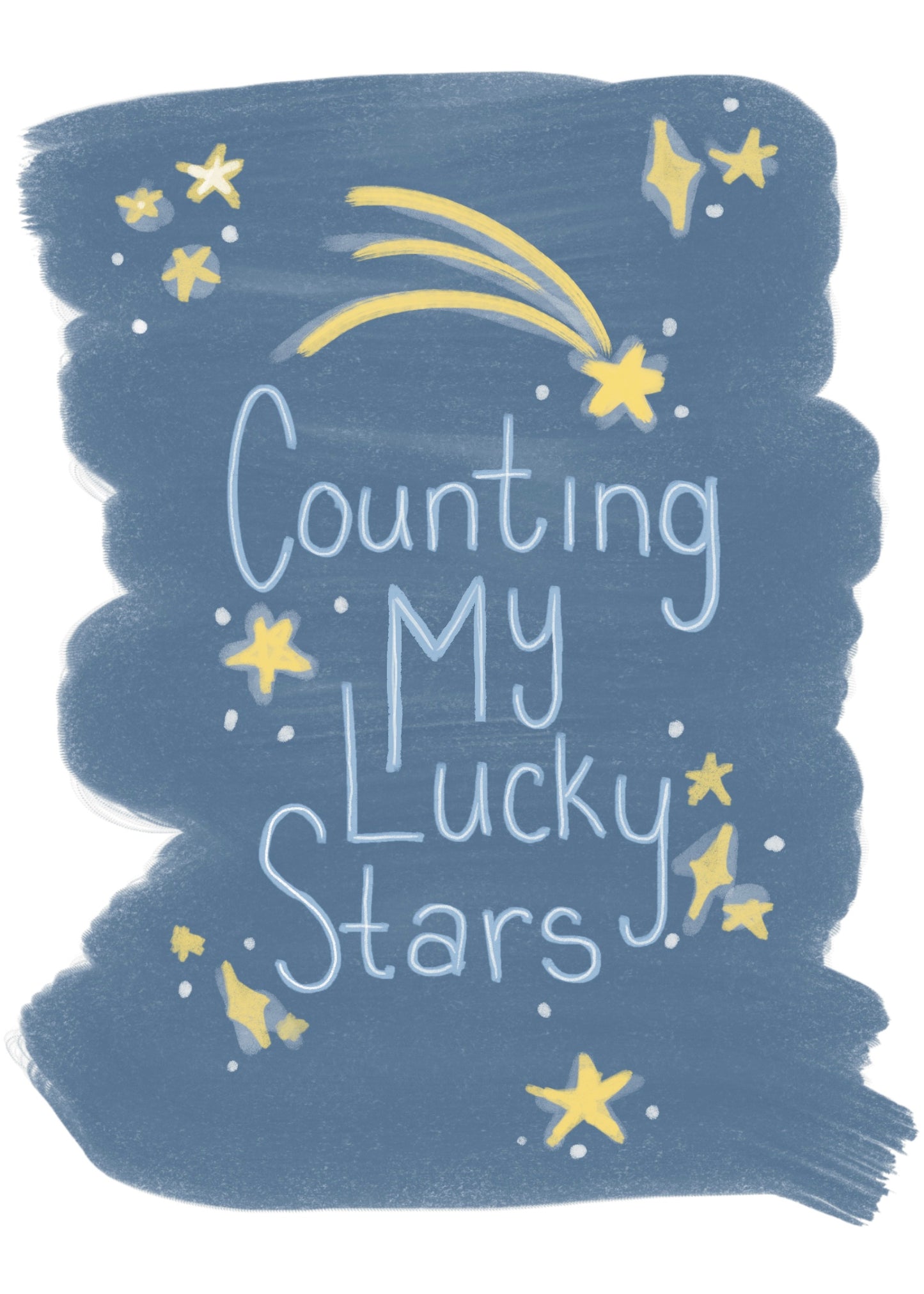 Count my Lucky Stars Mini Art Print