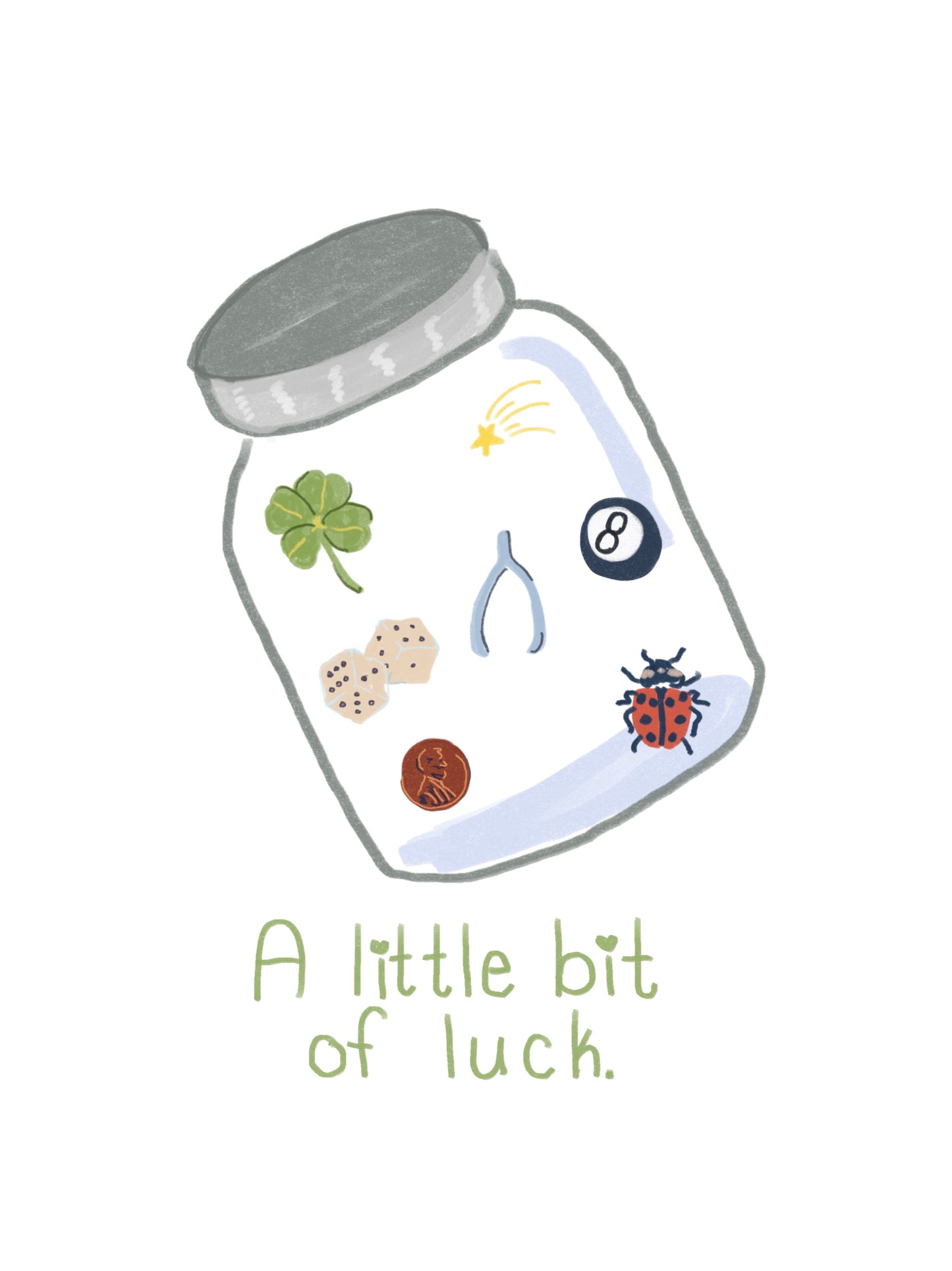 Little bit of Luck Mini Art Print