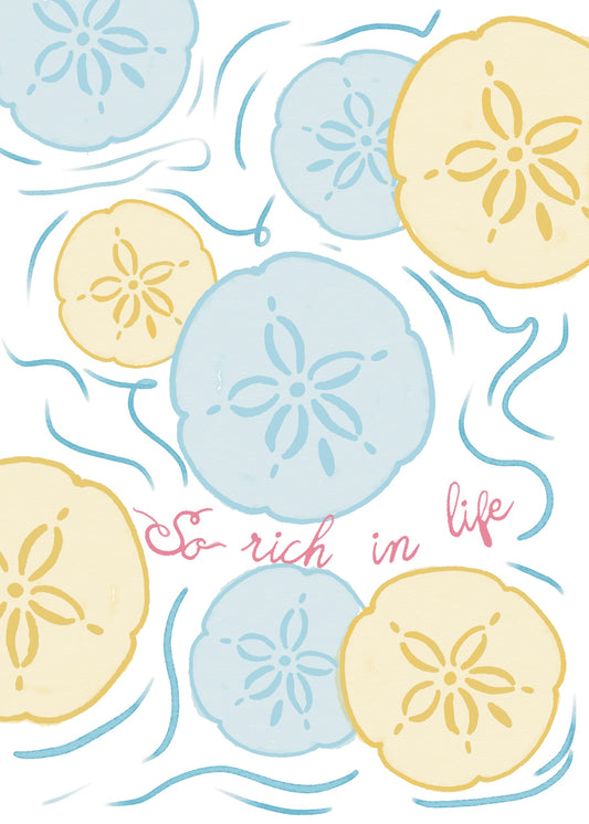 Rich in Life Mini Art Print